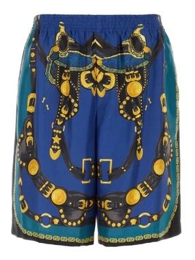 Versace Medusa All-Over Printed Silk Shorts Size 52(XL) 54(XXL) $1.072